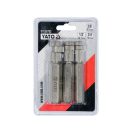 YATO Innenbeschlagschrauben-Set 3-teilig 3/8", 1/2", 3/4"