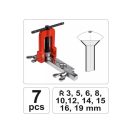 YATO Flanschset für 7-teilige Brems- und Hydraulikleitung (3-19 mm)