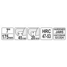 YATO Verstellbare Rohrzange 175 mm/45 mm