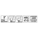 YATO Verstellbare Rohrzange 225 mm/60 mm