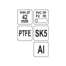 YATO Rohrschere 42 mm PVC