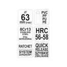 YATO Rohrschere (PVC) Max d=63 mm