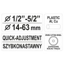 YATO Rohrschneider rollend 14-63 mm (Kupfer-Alu-Kunststoff)