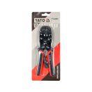 YATO Crimpzange 205 mm für UTP-Netzwerk/RJ45 und Telefon/RJ10, RJ11, RJ12-Anschlüsse