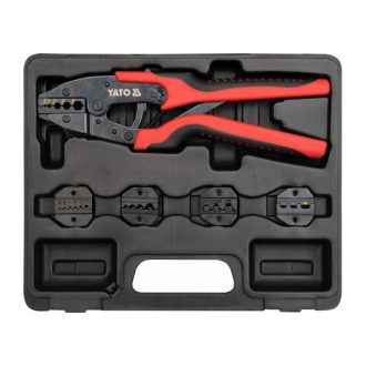 YATO Crimpzange mit austauschbaren Backen 260 mm