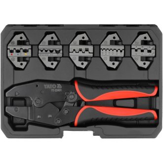 YATO Ratschen-Crimpzange Set 6-teilig