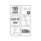 YATO Automatische Schneidzange 195 mm/0,03 - 10,0 mm2