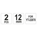 YATO Ersatzband für hydraulischen Betonbewehrungsschneider YT-22870 (2 Stück)