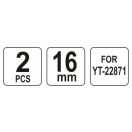 YATO Ersatzband für hydraulischen Betonbewehrungsschneider YT-22871 (2 Stück)