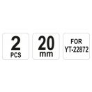 YATO Ersatzband für hydraulischen Betonbewehrungsschneider YT-22872 (2 Stück)