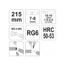 YATO Crimpzange 215 mm/0,75-2,6 mm2