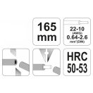 YATO Abisolierzange 165 mm/0,64-2,6 mm2