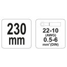 YATO Ratschen-Crimpzange 230 mm/0,5-6,0 mm2