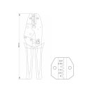 YATO Crimppinzette 230 mm/0,5-4,0 mm2