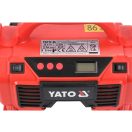 YATO Akkukompressor 11 bar 18 V (1 x 3,0 Ah Akku + Ladegerät) + 12 V Zigarettenanzünder