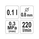 YATO Top-Tank-Spritzpistole 100 ml HVLP