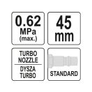 YATO Druckluft-Blaspistole Turbo 45 mm