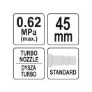 YATO Druckluft-Blaspistole Turbo 45 mm