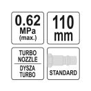 YATO Druckluft-Blaspistole Turbo 110 mm