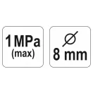 YATO Pumpenkopf 8 mm (für Radventil)