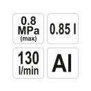 YATO Ölzerstäuber-Pistole mit Untertank 850 ml Metall