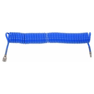   YATO Pneumatikschlauch (Spirale) mit Schnellkupplung 6,5 x 10 mm x 10 m 1,2 MPa