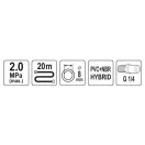 YATO Pneumatikschlauch 3/8" 8,0 mm x 20 m