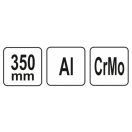 YATO Einhand-Rohrzange 2" 350 mm Alu