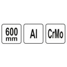 YATO Einhand-Rohrzange 3" 600 mm Alu