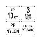 YATO Bürste 100 mm YT-24980 für Pfeifenreiniger