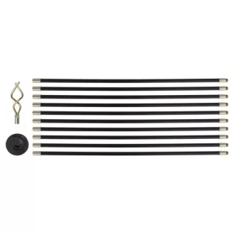   YATO Rohrreinigungsset 12-teilig 9,2 m/20 mm (flexibler Stab 10x93,2 cm)