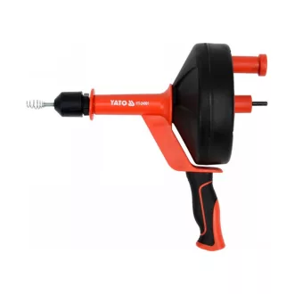   YATO Rohrreinigungsspirale kann an eine Bohrmaschine 7,6 m angeschlossen werden