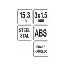 YATO Kabelband 15,3 m Metall