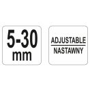 YATO Akku-Schuh- und Wischerarmschaber mit 2 Krallen 5-30 mm