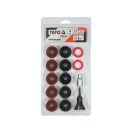 YATO Nabenschleifset 14-teilig 1/2"