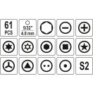 YATO Handy-Montagewerkzeug-Set 61 Teile