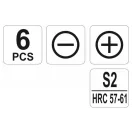 YATO Präzisions-Schraubendreher-Set 6-teilig S2