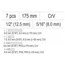 YATO 7-teiliges Hand-Schlagschrauber-Set