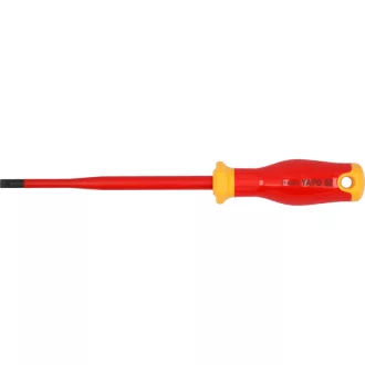   YATO Flacher Schraubendreher 6,5 x 150 mm, bis 1000 V isoliert, schlankes Design