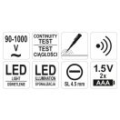 YATO Phasenfinder berührungslose Messung isoliert bis 90-1000 V
