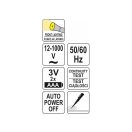 YATO Phasenfinder berührungslose Messung 12-1000 V isoliert