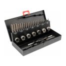 YATO Gewindebohrer- und Schneidset (Hand) 32-teilig HSS M3-M12