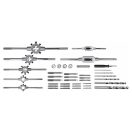 YATO Gewindebohrer und Schneidgarnitur (Hand) 44 Teile HSS M3-M12
