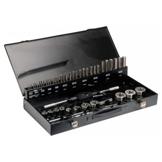   YATO Gewindebohrer- und Schneidset (Hand) 56-teilig HSS M3-M20