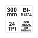 YATO-Bügelsägenrahmen mit 300-mm-Sägeblatt