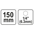 YATO Holzbohrer-Verlängerungsstange (flach) 150 mm