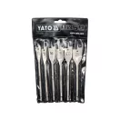 YATO Flachholzbohrer-Set 6-teilig Bit-Spannfutter (10-12-16-18-20-25 mm)