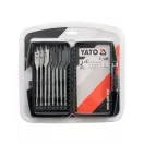YATO Flachholzbohrer Set 8-teilig mit Bit-Aufnahme (12-16-18-20-22-25-28-32 mm)