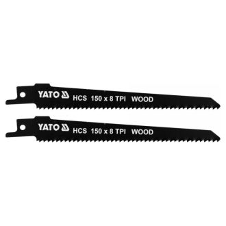   YATO Säbelsägeblatt für Holz 150/1,0 mm 8 TPI HCS (2 Stück)