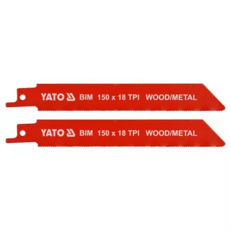 YATO Säbelsägeblatt 150 mm/18TPI Bi-Metall (2 Stück)